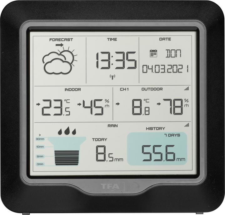 Actual product image TFA Wireless weather station with rain gauge RAIN PRO 35.1160.01