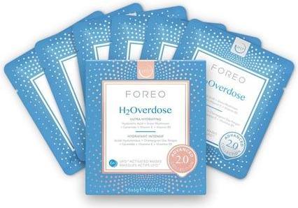 Actual product image Foreo Hydra ting face mask for dry skin UFOâ"¢ H2Overdose ( Hydra ting Mask) 6 x 6 g