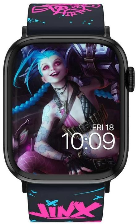 Produktbild Moby Fox League of Legends bracelet pour smartwatch Jinx Graffiti (22 mm, Edelstahl, Silikon)