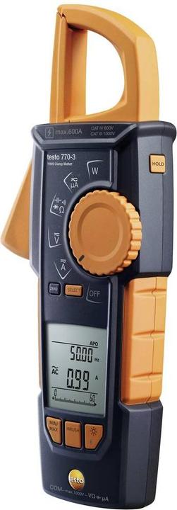 Immagine prodotto Testo 770-3 Pinza amperometrica digitale CAT III 1000 V, CAT IV 600V Display (conteggi): 6000 (CAT IV 600V, CAT III 1000V)