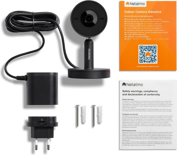 Image du produit Netatmo Smarte Innenkamera Advance (schwarz)210 (2560 x 1440 Pixels)