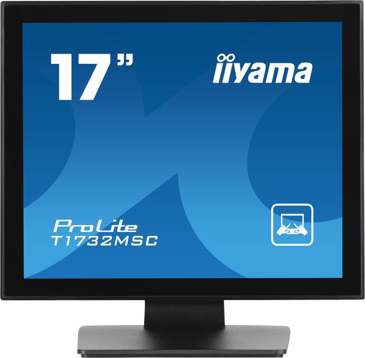 Produktbild iiyama T1732MSC-B1SAG 43,18cm 17Zoll TN LED PCAP AG 10P Touch 1280x1024 215cd/m2 HDMI DP VGA Touch U (1280 x 1024 Pixel, 17")