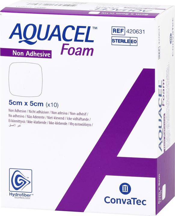 Actual product image Aquacel Ag Schaumverband nicht-adhäsiv 5x5cm (10 x)