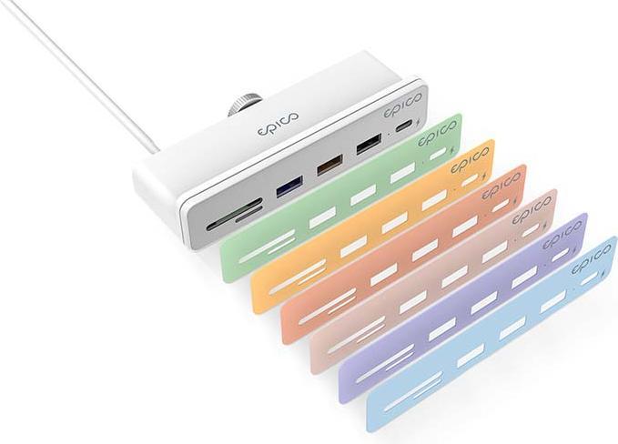 Produktbild Epico USB-C 7in1 iMac Hub (USB-C, 7 Ports)