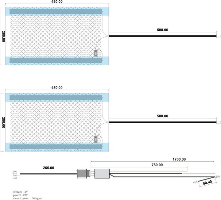 Image du produit Ampire Sièges chauffants, réglables en 3 positions, 12 volts