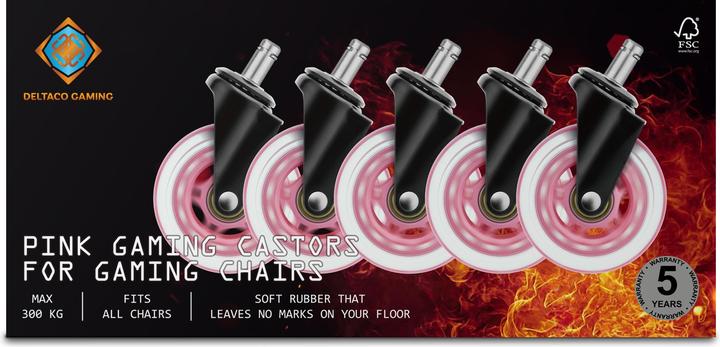 Actual product image Deltaco Gaming Casters