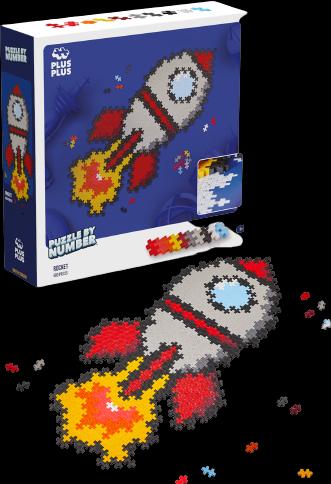 Produktbild Plus-Plus 500 Kreativ Bausteine Puzzle Rakete (500 Teile)