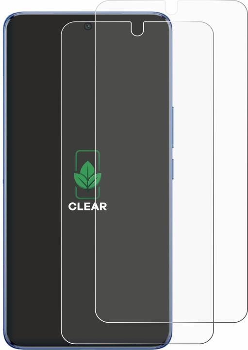 Actual product image ScreenLeaf Screen Protector sustainable Screen Protection, clear, anti-scratch (2 Piece, LG V50 ThinQ)