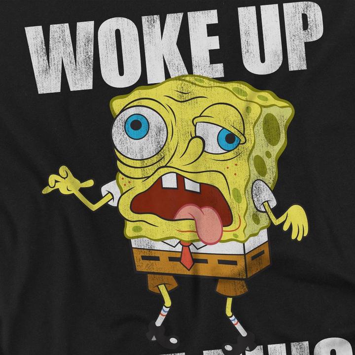 Produktbild Spongebob Squarepants Woke Up Like This Meme TShirt (4XL)