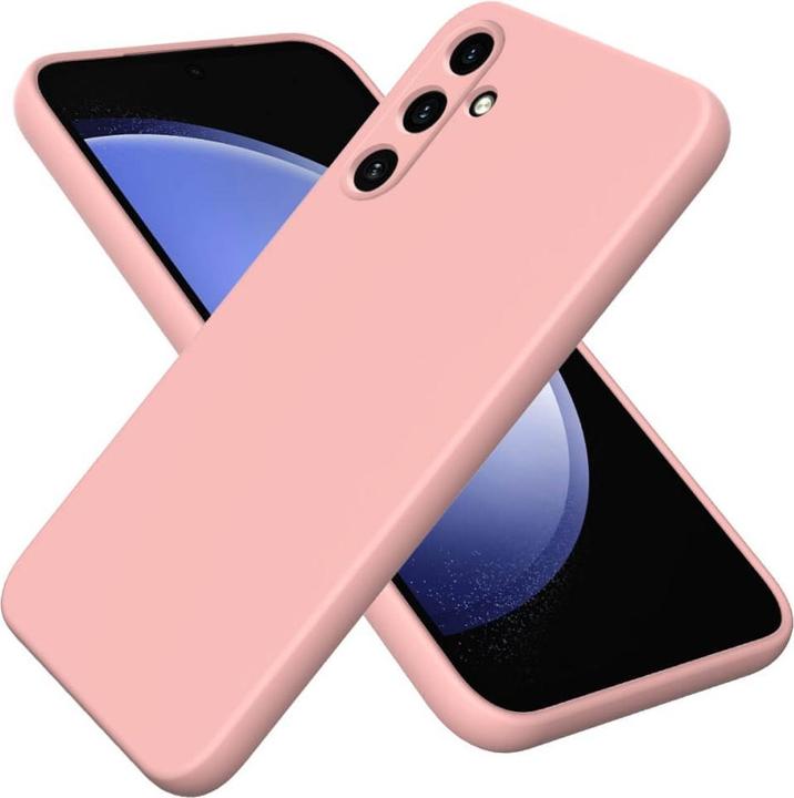 Cover-Discount Galaxy A55 - Silikon Gummi Hülle rosa (Samsung Galaxy A55)