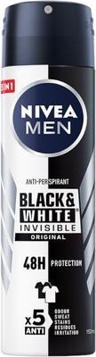 Actual product image NIVEA Men Invisibleack&White Antiperspirant 48H (150 ml)