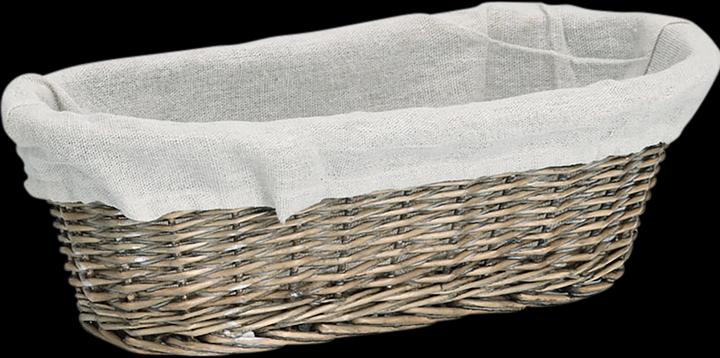 Produktbild Zeller Present Brotkorb mit Beutel, Weide/Canvas