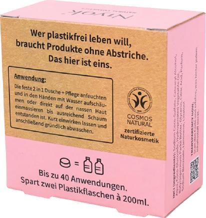 Produktbild Niyok 2 in 1 feste Dusche + Pflege Soft blossom