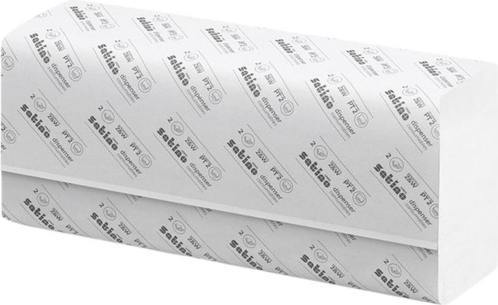 Immagine prodotto Satino by Wepa Asciugamani piegati Premium, 2 strati. Cella. Bianco, confezione da 4000 (200 x)