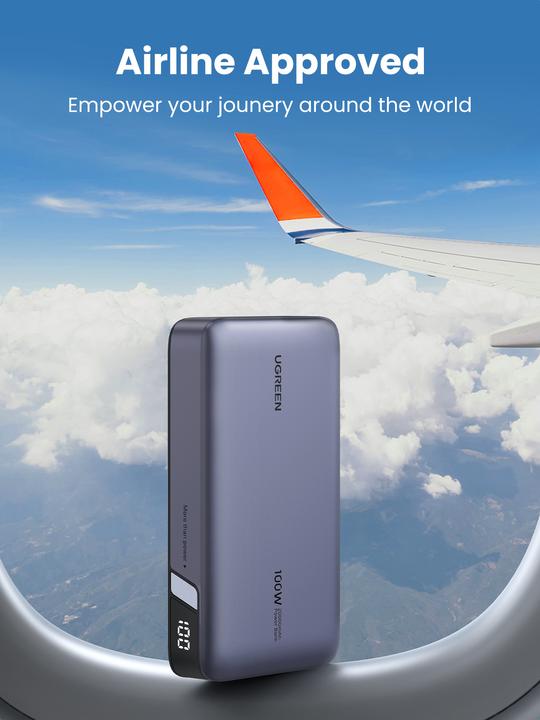 Image du produit Ugreen Banque d'alimentation (20000 mAh, 100 W, 72 Wh)