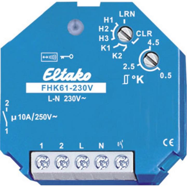 Immagine prodotto Eltako FHK61-230V Relè di riscaldamento/raffreddamento dell'attuatore radio (Attuatore di riscaldamento)