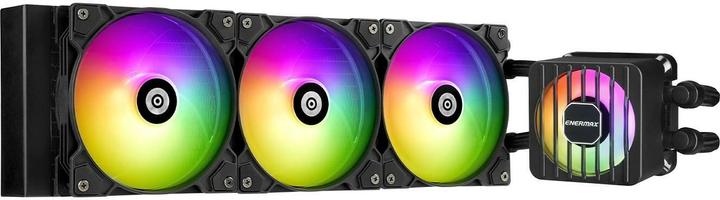 Actual product image Enermax LIQMAXFLO 360mm CPU AIO liquid cooler - Xtreme double chamber pump - VRM water block ARGB