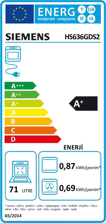 Energy Label Siemens HS636GDS2