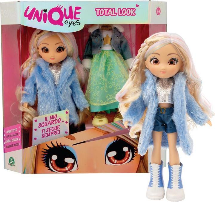Immagine prodotto Unique eyes Bambola articolata alta 25cm, con occhi grandi magici e profondi, segue il tuo sguardo, Amy, Sofia e