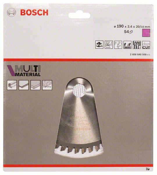 Produktbild Bosch Professional Zubehör PRO Multi Material Kreissägeblatt, 190 x 2,4 x 20 mm