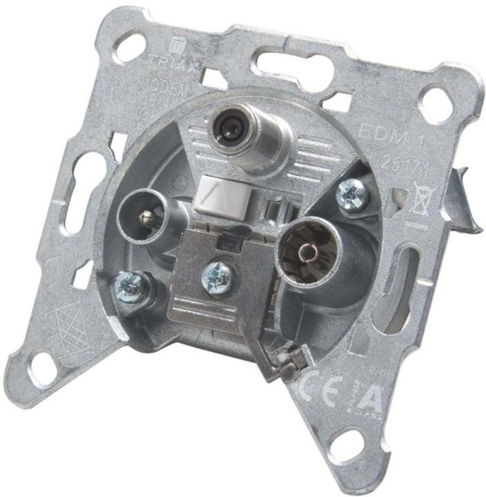 Produktbild Triax EDM 1 3fach Einzeldose F-Buchse 306270 (4 dB, Antennendose)