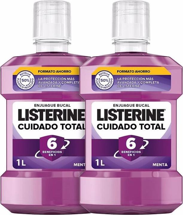 Immagine prodotto Listerine TOTAL CARE ENJUAGE BUCAL DUPLO 2 pezzi (2000 ml, Collutorio)