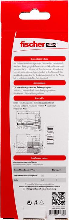 Image du produit Fischer TherMax 8/120 M6 (2) (2 pcs)