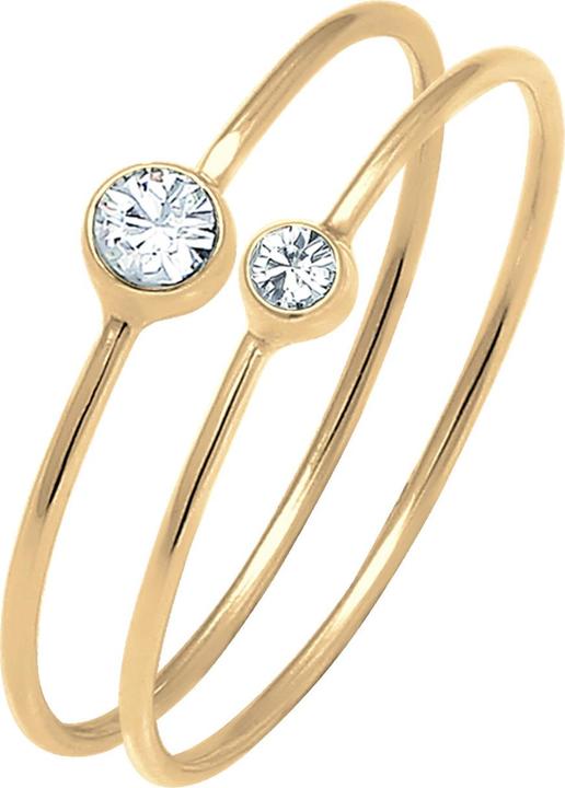 Image du produit Elli Set de bagues, bague solitaire (54, Argent 925)