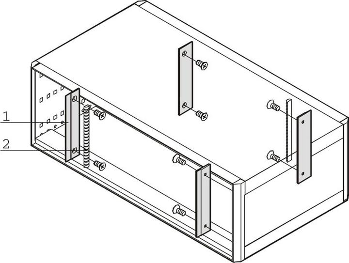 Actual product image Schroff EMC gasket front panel / rear panel - side panel - EMC TRAY BOARD 2U