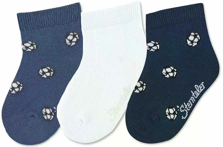 Sterntaler Sneaker Söckchen 3er Pack Fussball (3er Pack, 23 - 26)