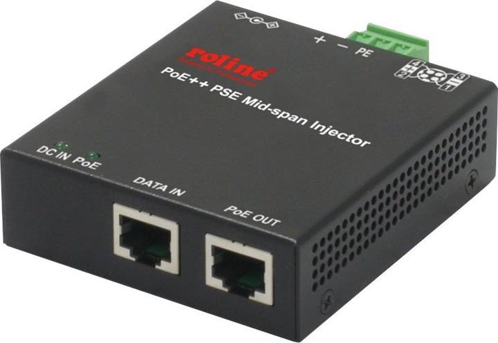 Produktbild Roline Industrie 2-P. PoE Mid-Span Inj. (802.3at (PoE+), 802.3af (PoE), 90 W)