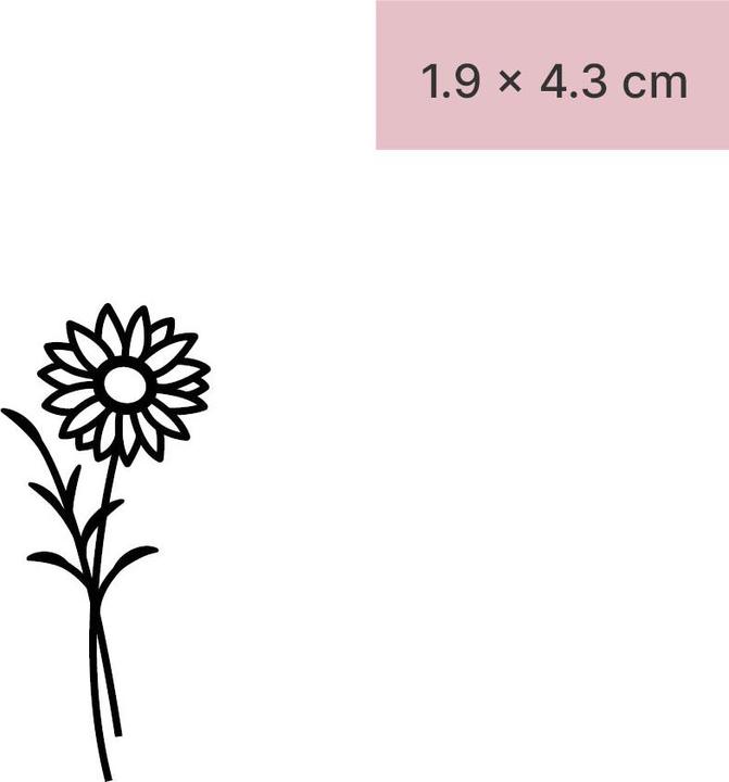 Produktbild minink Temporäres Tattoo – Sonnenblume