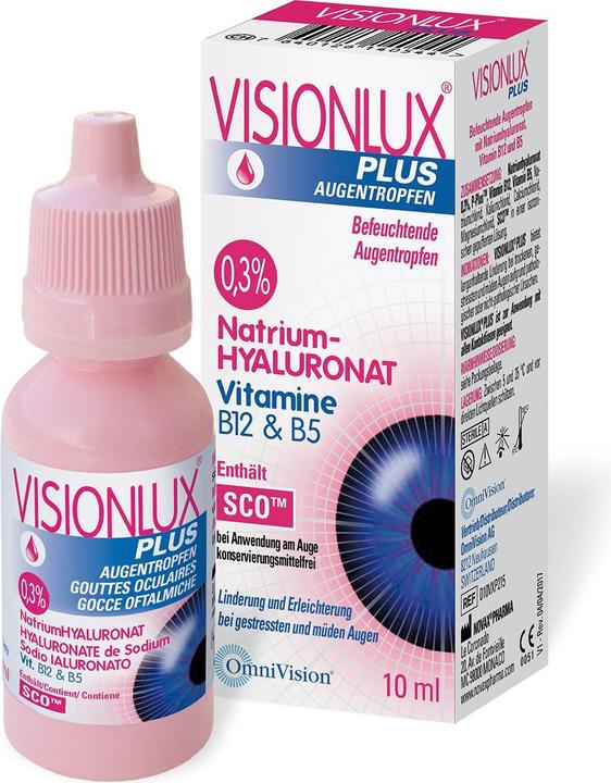 Image du produit OmniVision Gouttes oculaires Visionlux Plus (10 ml, 10 ml)