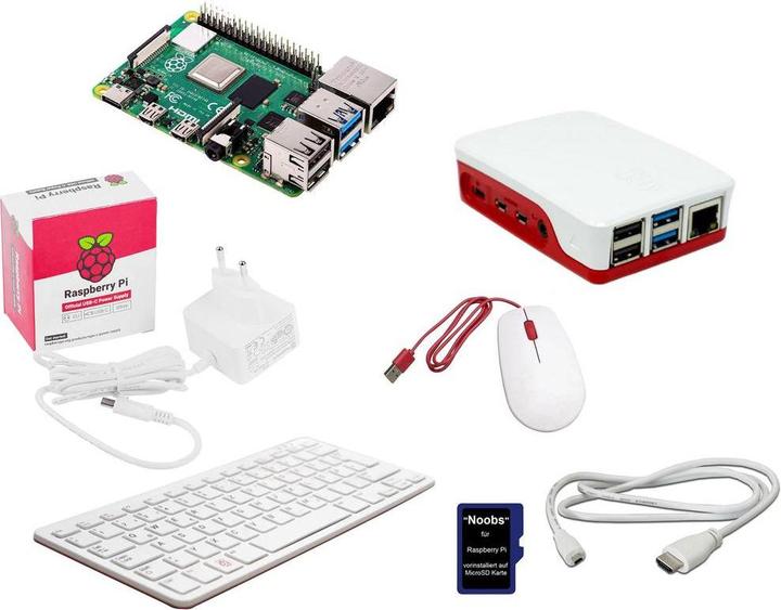 Actual product image Raspberry Pi Desktop Kit 5 B 4GB 4 x 2.4GHz incl. keyboard, incl. mouse, incl. Noobs OS, incl. network