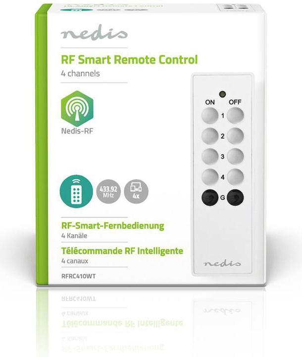 Produktbild Nedis RF-Fernbedienung | 4 Kanäle | Programmierbare Tasten (Universal Fernbedienung, Radio Frequency (RF))