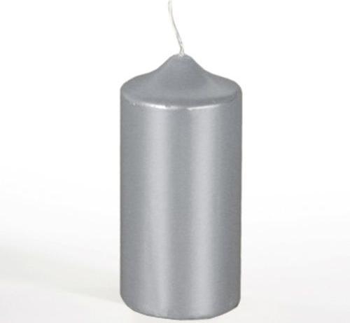 Image du produit Papstar Bougie de Noël, 60 mm, argentée Diamètre : 60 mm, hauteur : 130 mm, durée de combustion : env. 30 (1 pcs)