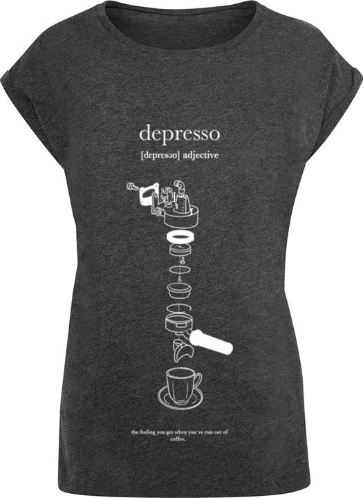 Image du produit Mister Tee MisterTee Ladies Depresso Extended Shoulder Tee - 174691 (M)