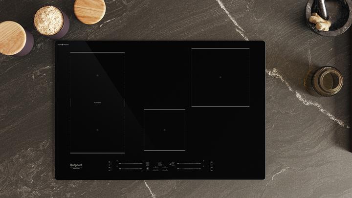 Image du produit Hotpoint HS 1377C CPNE Noir Intégré 77 cm Table de cuisson à induction 4 zone(s)