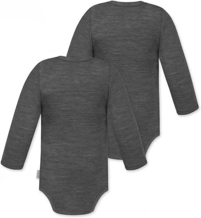 Produktbild Normani 2er Pack Baby Merino Langarmbody „Tuai" - 9397 (56)