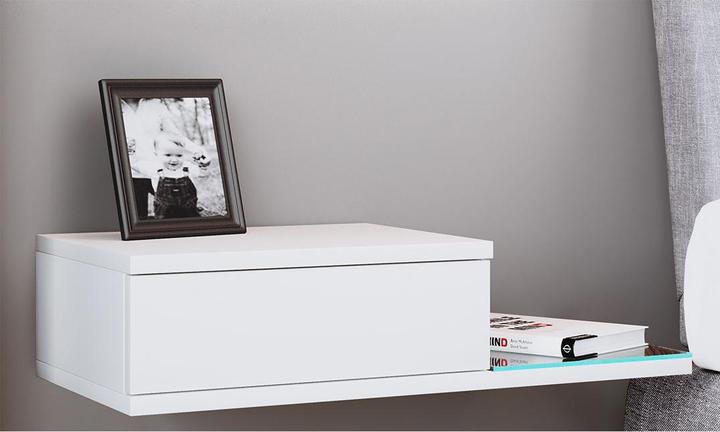 Actual product image VCM Design Wall Drawer Bedside Table KonsilaL (65 x 30 x 15 cm)