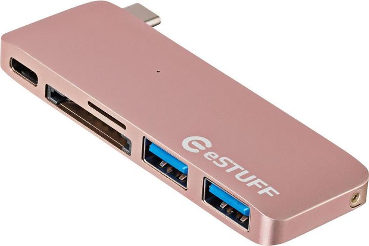 Produktbild eSTUFF USB C Slot-in Hub (USB-C, 5 Ports)