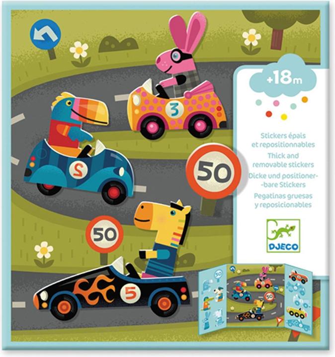 Image du produit Djeco Images autocollantes voiture