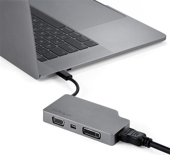 Actual product image StarTech USC-c on (VGA, DVI, HDMI, Mini DP, 10.40 cm)