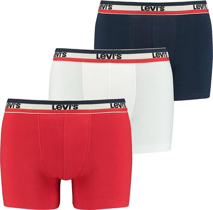 Produktbild Levis Boxershorts Casual Stretch MEN SPRTSWR LOGO BOXER BRIEF 3P (M, 3er Pack)