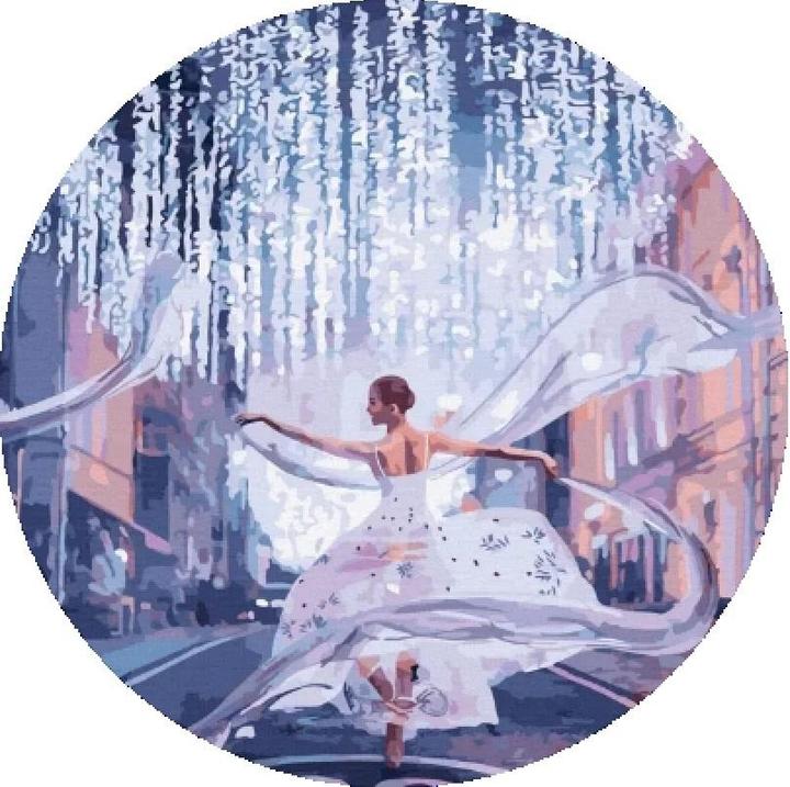 Twoje Hobby Rundes Malen nach Zahlen - Ballerina 40cm