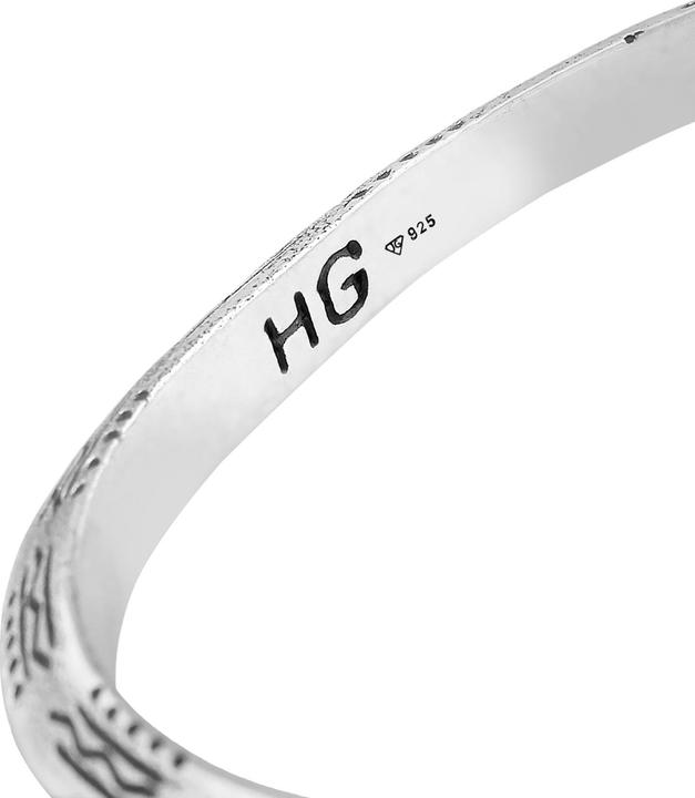 Immagine prodotto Haze & Glory Armband Armreif - Azetec 925 Silber (20 cm, Argento 925)