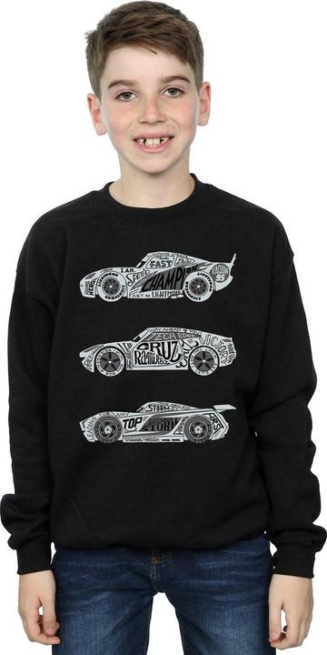 Immagine prodotto Disney Cars Text Racers Felpa Ragazzi (140, 146)