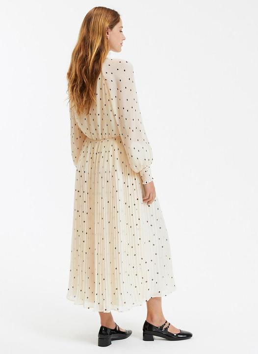 Actual product image La Redoute Collections Flared maxi dress with polka dot pattern (36)