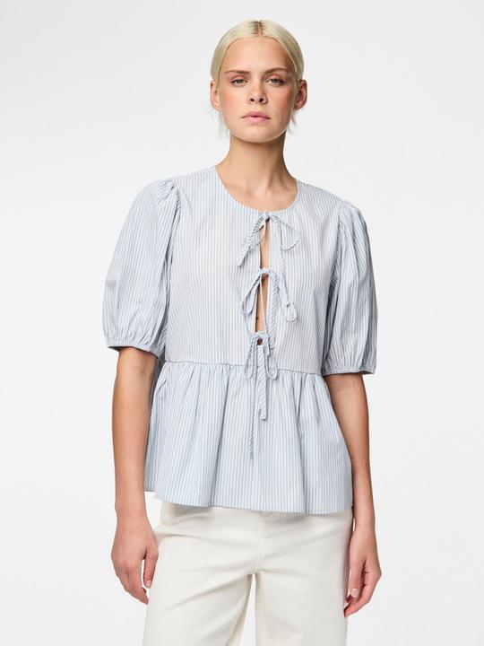Actual product image Pieces PCHOLLY band top with puff sleeves (S)