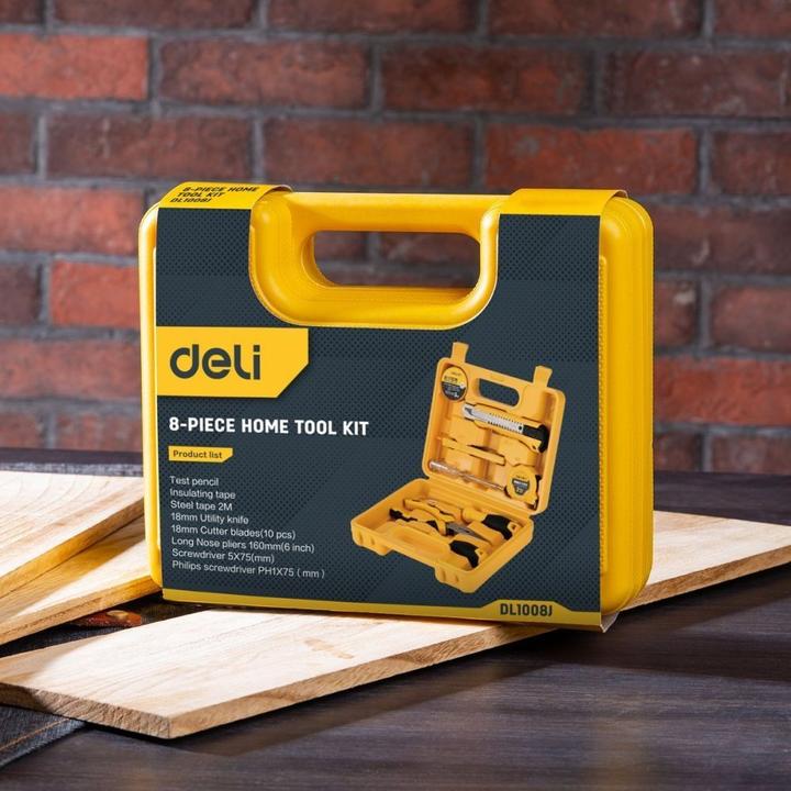Actual product image Deli Professional tool set Tools EDL1008J - 8 pcs (8 pieces)
